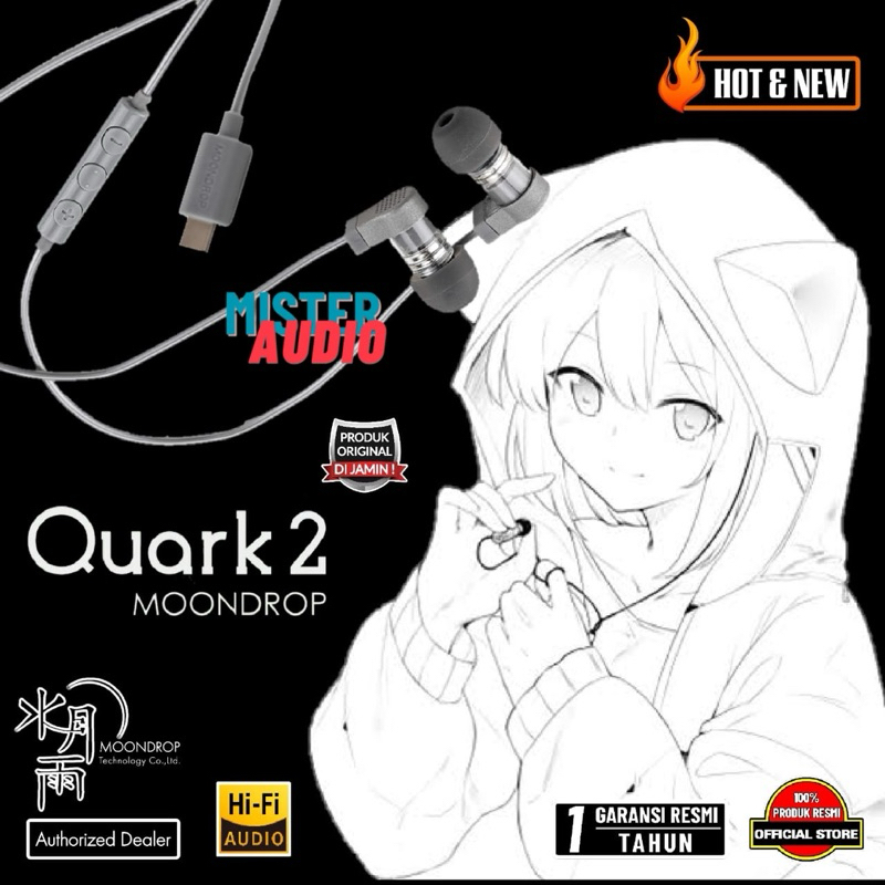 Moondrop Quark 2 / Quark2 / Quarks 2 / Quarks2 / Quark I| / Quarks I| Hi-Fi USB C Micro Dynamic Driv