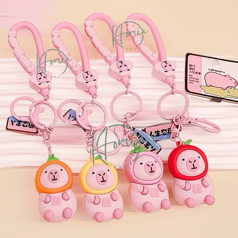Gantungan kunci boneka capybara / gantungan tas boneka capybara / boneka capybara premium