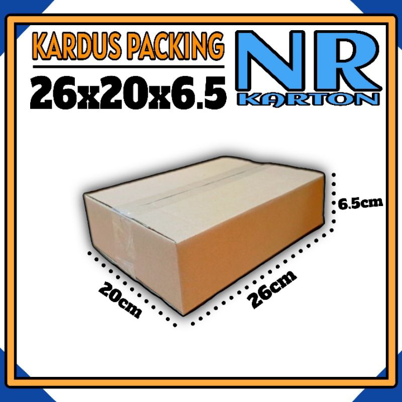 

kardus packing UK 26x20x6.5 kardus kecil kardus besar