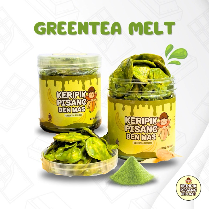 

DENMAS SNACK - KERIPIK PISANG COKELAT LUMER VARIAN GREENTEA - KEMASAN TOPLES 600ML