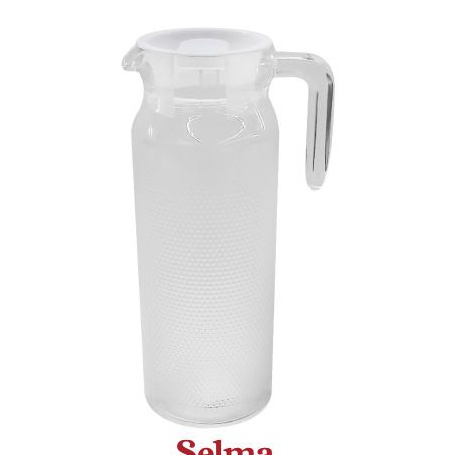 MURRRMERRR Selma 1 ltr Jordi Teko Minum Kaca Water Jug Pitcher Dengan Tutup Dan Handle Peralatan Min
