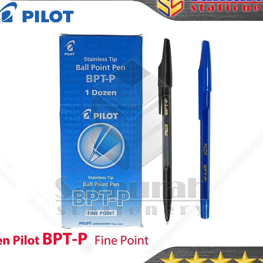 

DISKON Ballpoint Pilot BPTP Fine Point Pulpen BPTP Asli Original Pen Cabut Hitam Biru