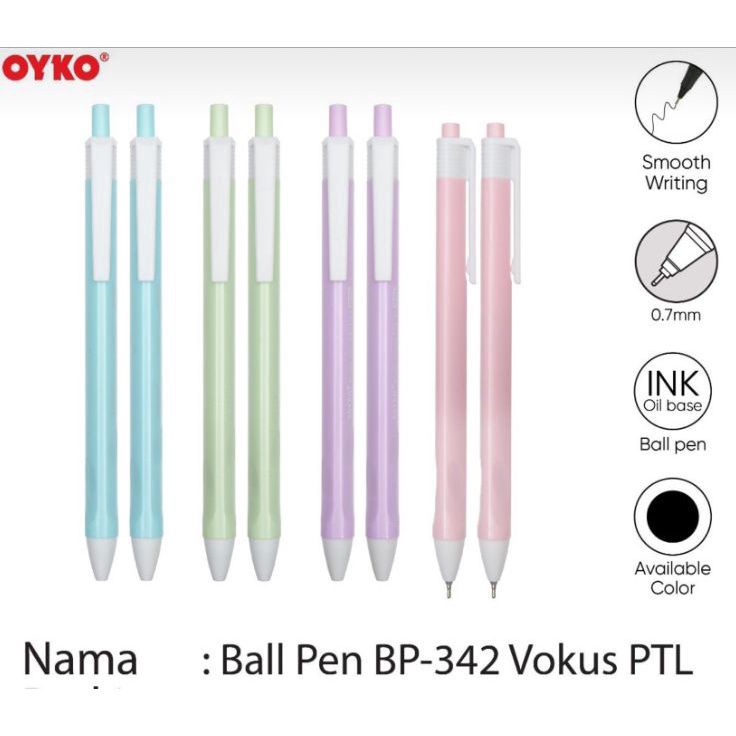 

BIG PROMO Pulpen Bp342 Vokus PTL 7mm 1pak12pcs