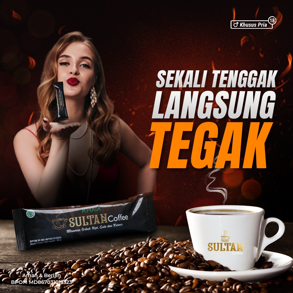 

Kopi Ginseng Stamina Pria Dewasa Perkasa Kuat Tahan Lama Original BPOM Coffe Sultan Khaia