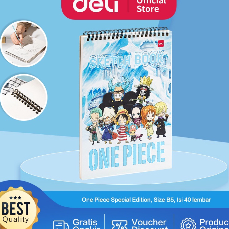 

HARGA SPESIAL Deli Sketch Book Buku Gambar Sketsa Size B5 Vertikal EN11