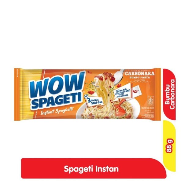 

SPAGETI WOW INSTANT ALA RESTO RASA CARBONARA