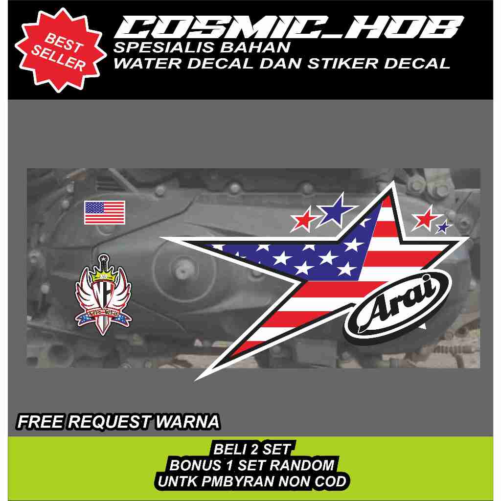 STIKER CVT MOTIF HAYDEN LAGUNA SECA