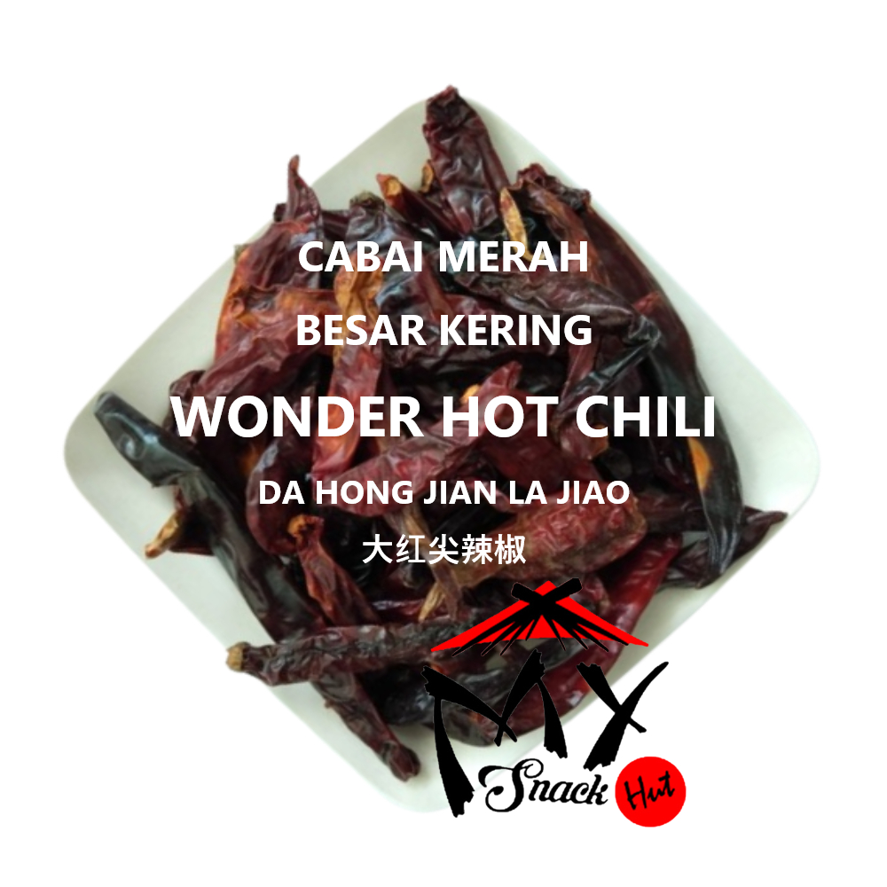 

CABAI WONDERHOT KERING 50GR DRIED CABE LOMBOK MERAH ABANG BESAR CHILI TIDAK PEDAS CHILLI 大红尖辣椒 INDIA