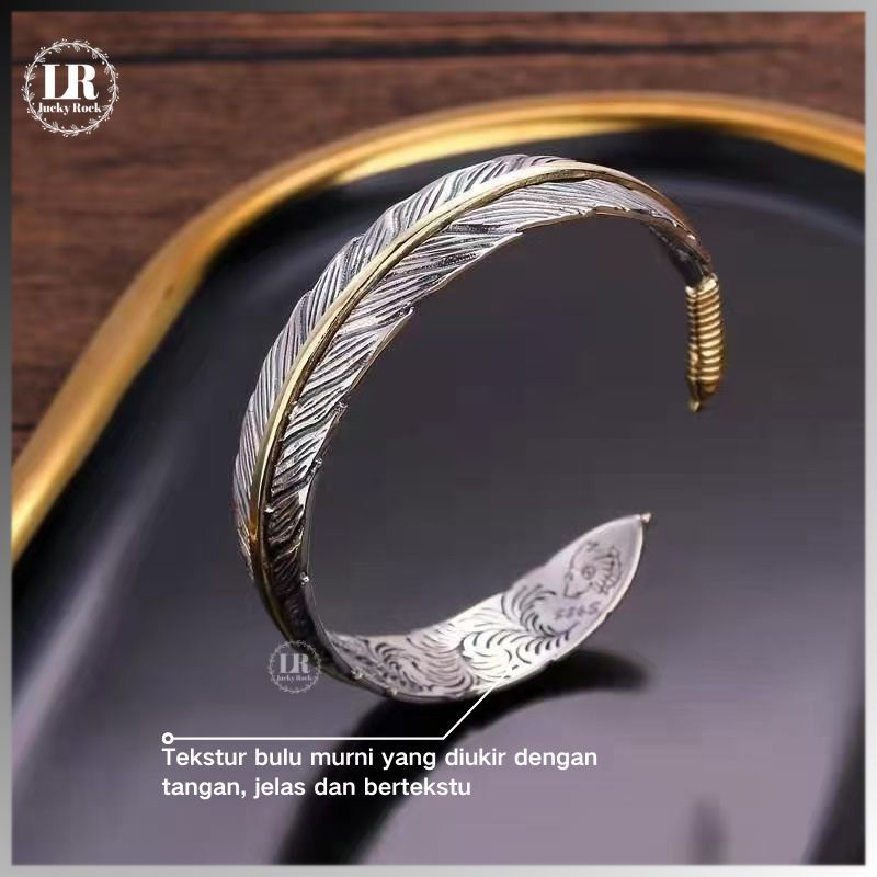 Lucky-1103 Gelang Pria Baru Gelang Pria Premium Gelang Perak Pria Gelang Perak Wanita Gelang Retro G