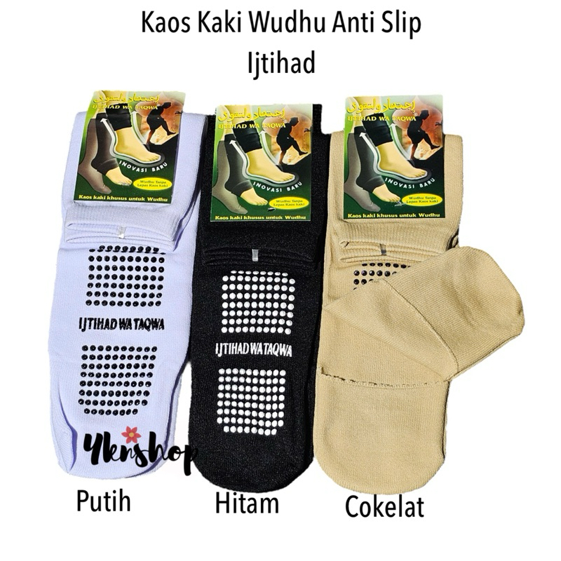 Kaos Kaki Wudhu Antislip Ijtihad Wa Taqwa