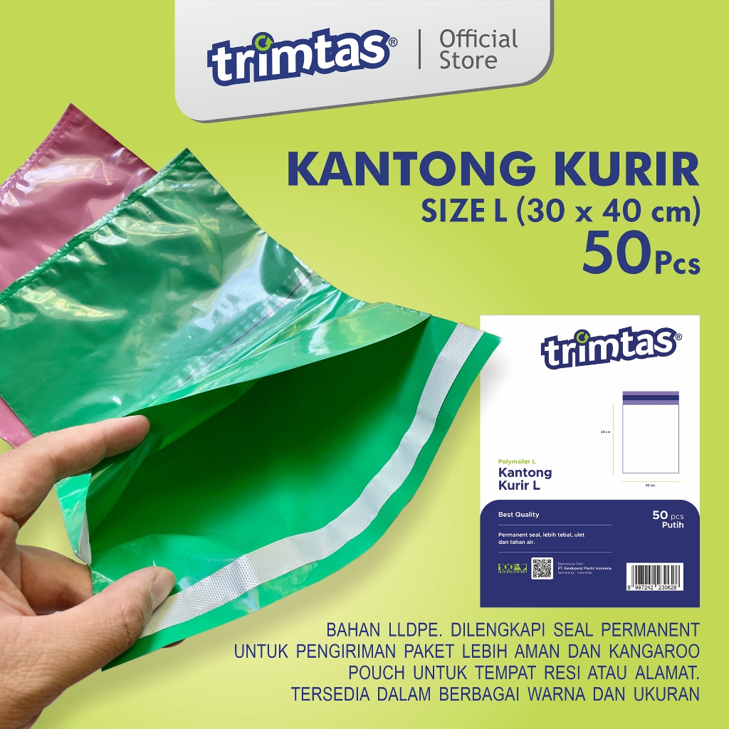 

TRIMTAS Polymailer / courier bag / kantong kiriman online 30x40 cm (L)