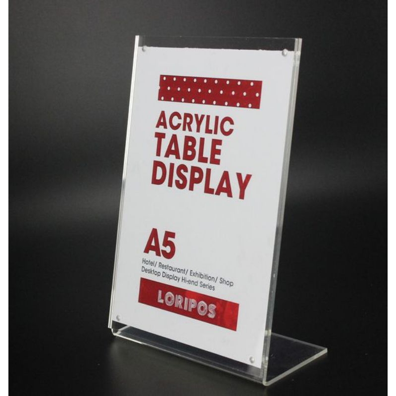 

TENT CARD Akrilik / STAND MENU akrilik model L