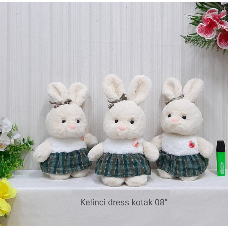 Boneka Kelinci Drees Kotak - Boneka Rabbit Drees Kotak