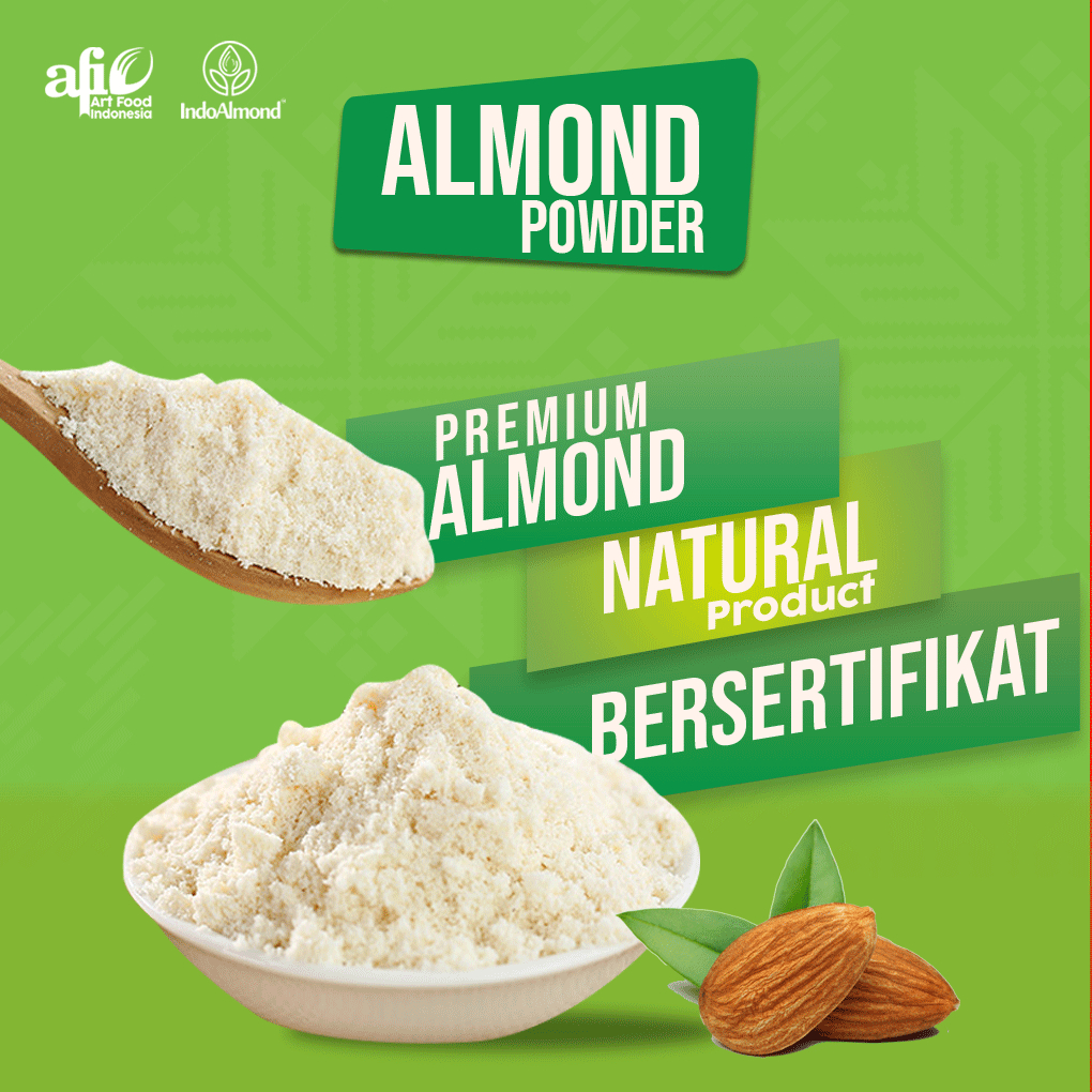 

Tepung Almond / Almond Bubuk / Almond Powder (Raw/Roasted) 100gr - Indoalmond