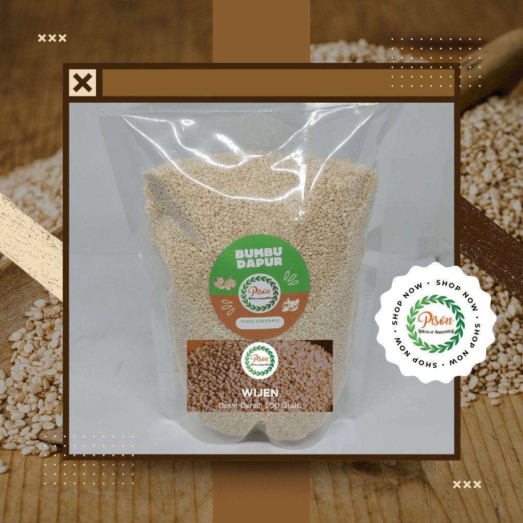 

Wijen (Bumbu Dapur/Pelengkap Dessert/Makanan) Isi 500g