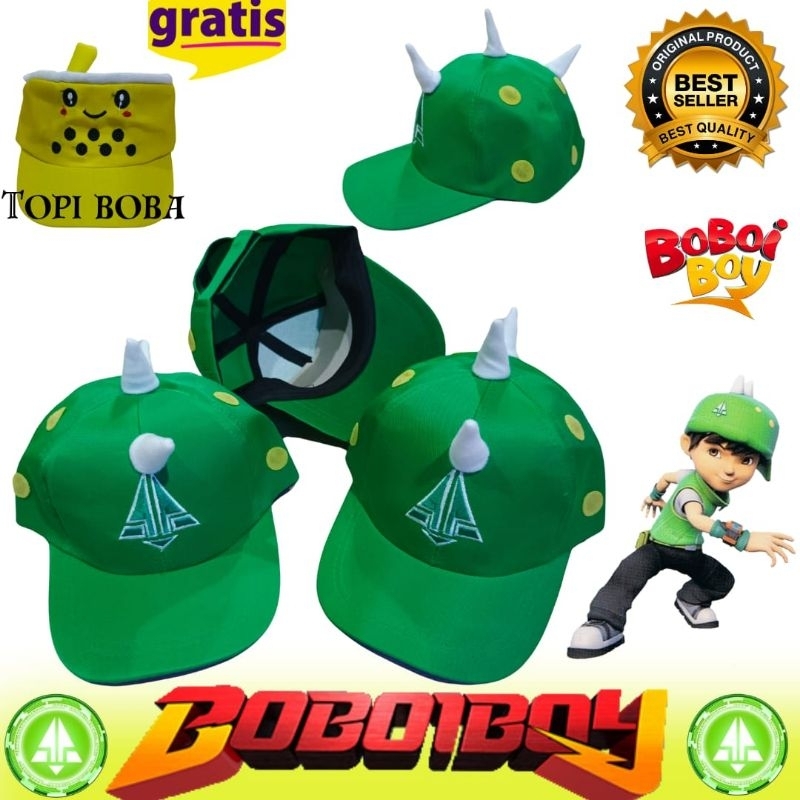Topi anak Boboiboy DAUN
