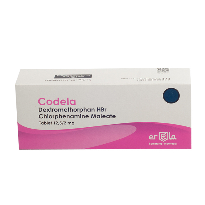 Codela Box 100's Tablet Erela / Obat Batuk Tidak Berdahak / Obat Batuk Alergi