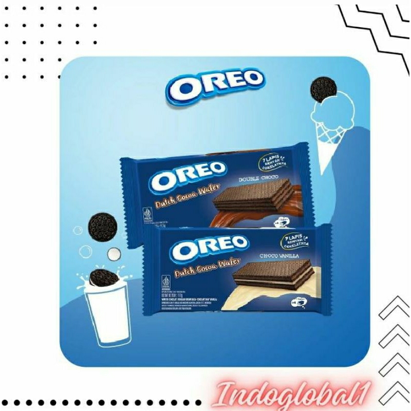 

Oreo Wafer Double Coklat 117g 1 Dus (24 pcs)