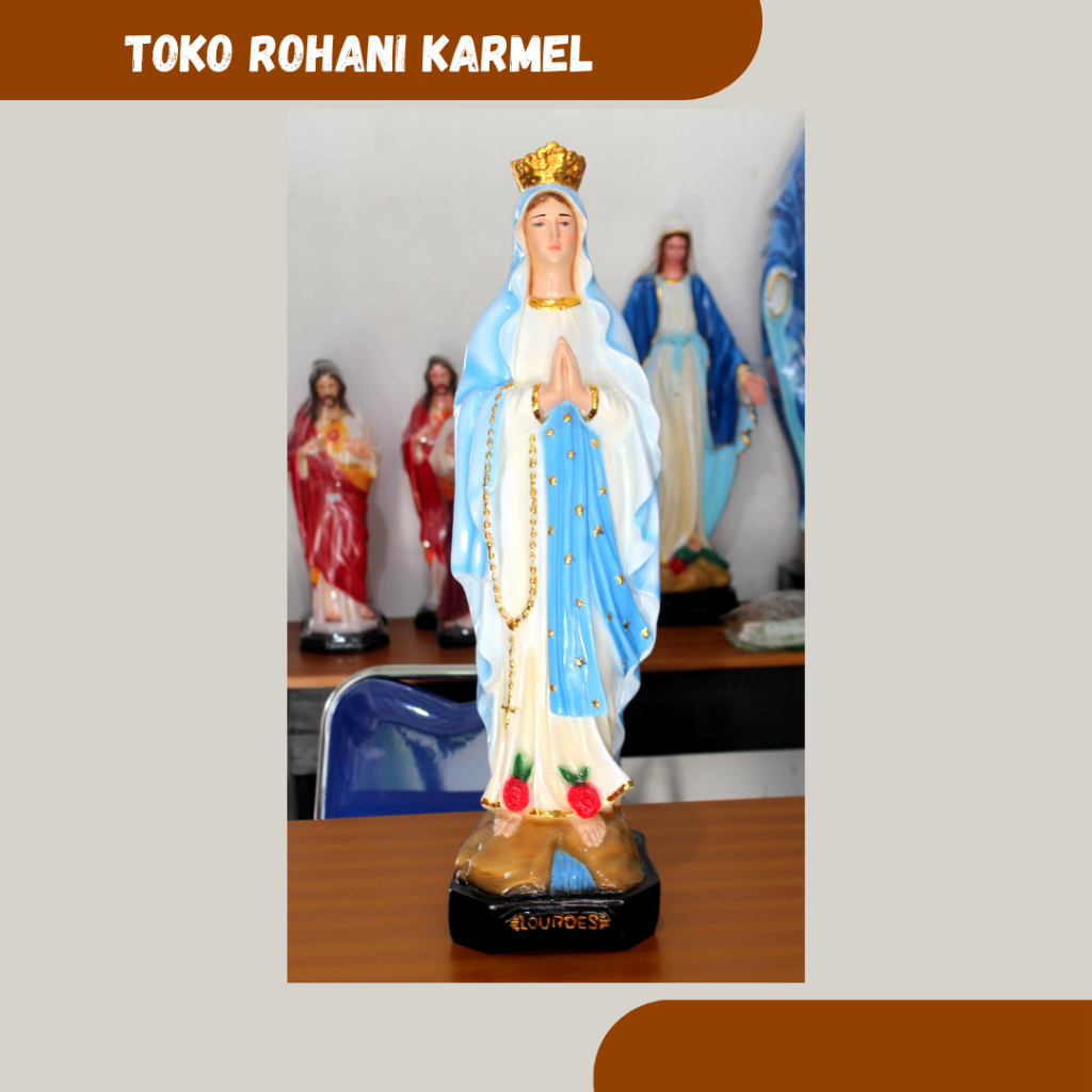 Murah PATUNG MARIA BUNDA MARIA DARI LORDES 60 CM / PATUNG BUNDA MARIA JUMBO / PATUNG MARIA UKURAN