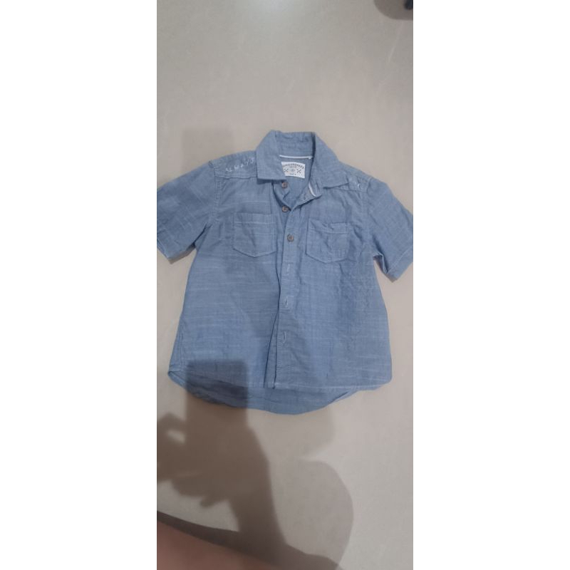 atasan kemeja gingersnaps boys ukuran 4th preloved