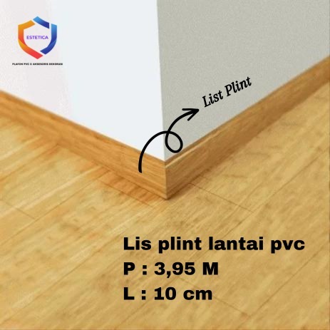 List Plint Lantai Dinding Bawah Plank PVC Kayu