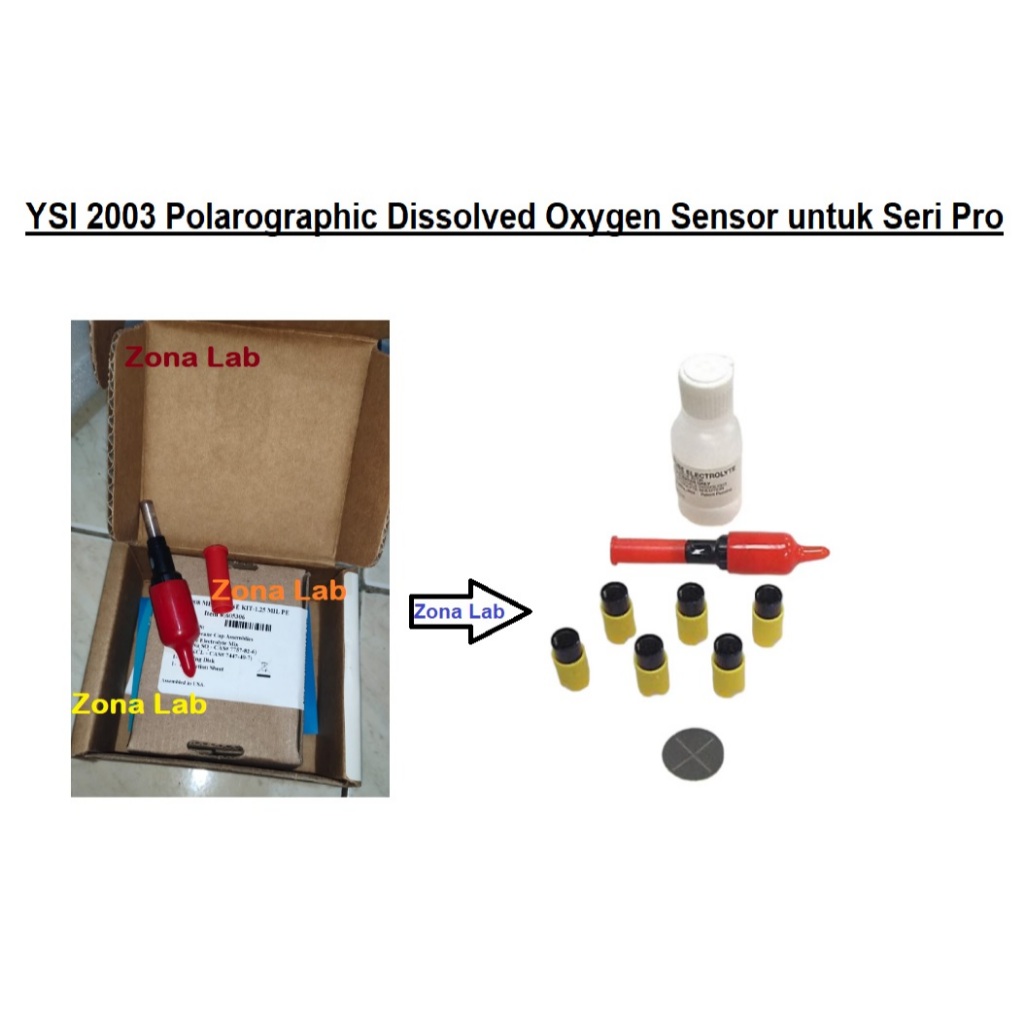 Sensor DO Meter YSI 2003 - Probe Sensor YSI Pro 20 - Polarographic DO set dengan Membran