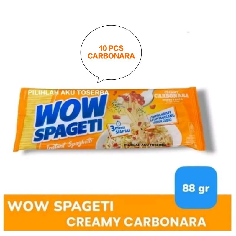 

Wow Spageti CARBONARA paket isi 10