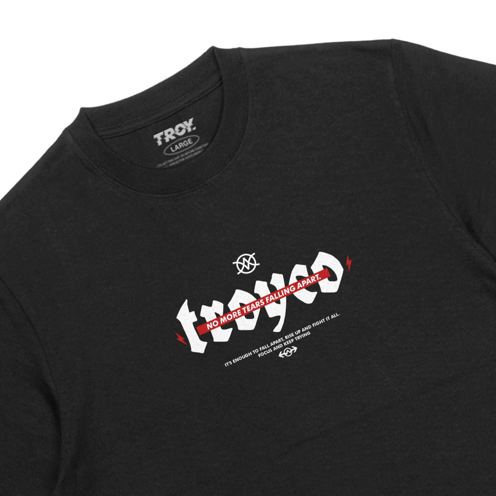 Troy Company T-shirt Black Riprova - Kaos Pria Hitam MT 2701
