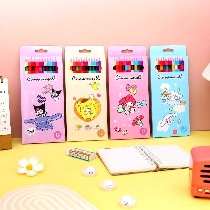 

AB41 Pensil Warna Kayu Motif Pensil Warna Karakter isi 12pcs Set Pensil Warna isi 12pcs Alat Mewarnai set