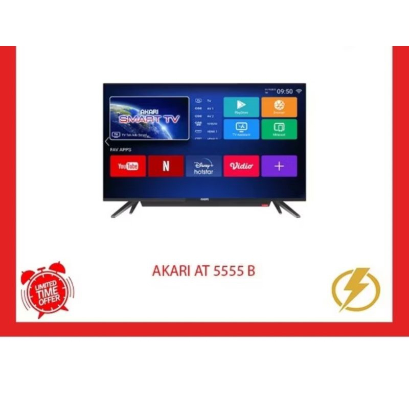 AKARI 55 inch 4K UHD ANDROID SMART TV AT-5555B_N
