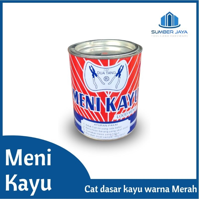 Meni Kayu Meni cat dasar untuk kayu warna merah