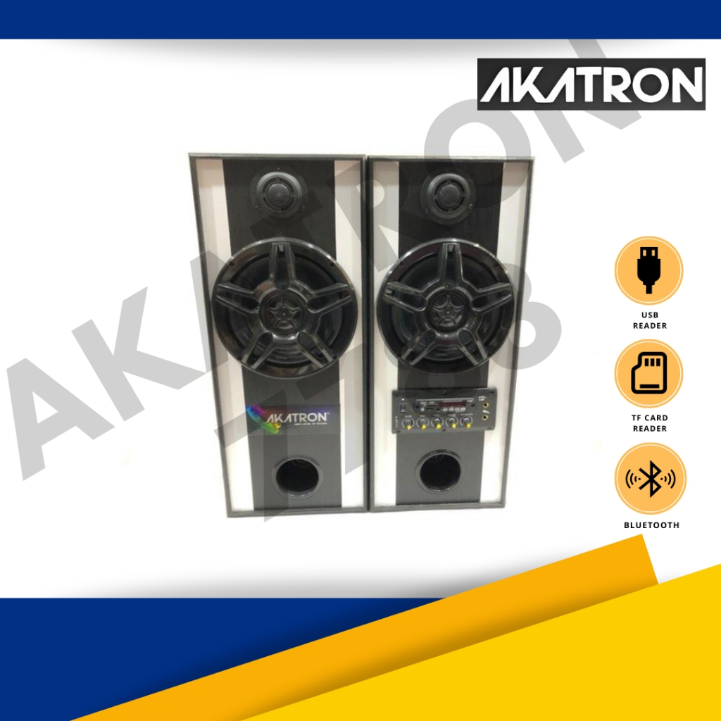 Speaker Aktif Bluetooth Akatron 7788 Ukuran 8 Inch Original