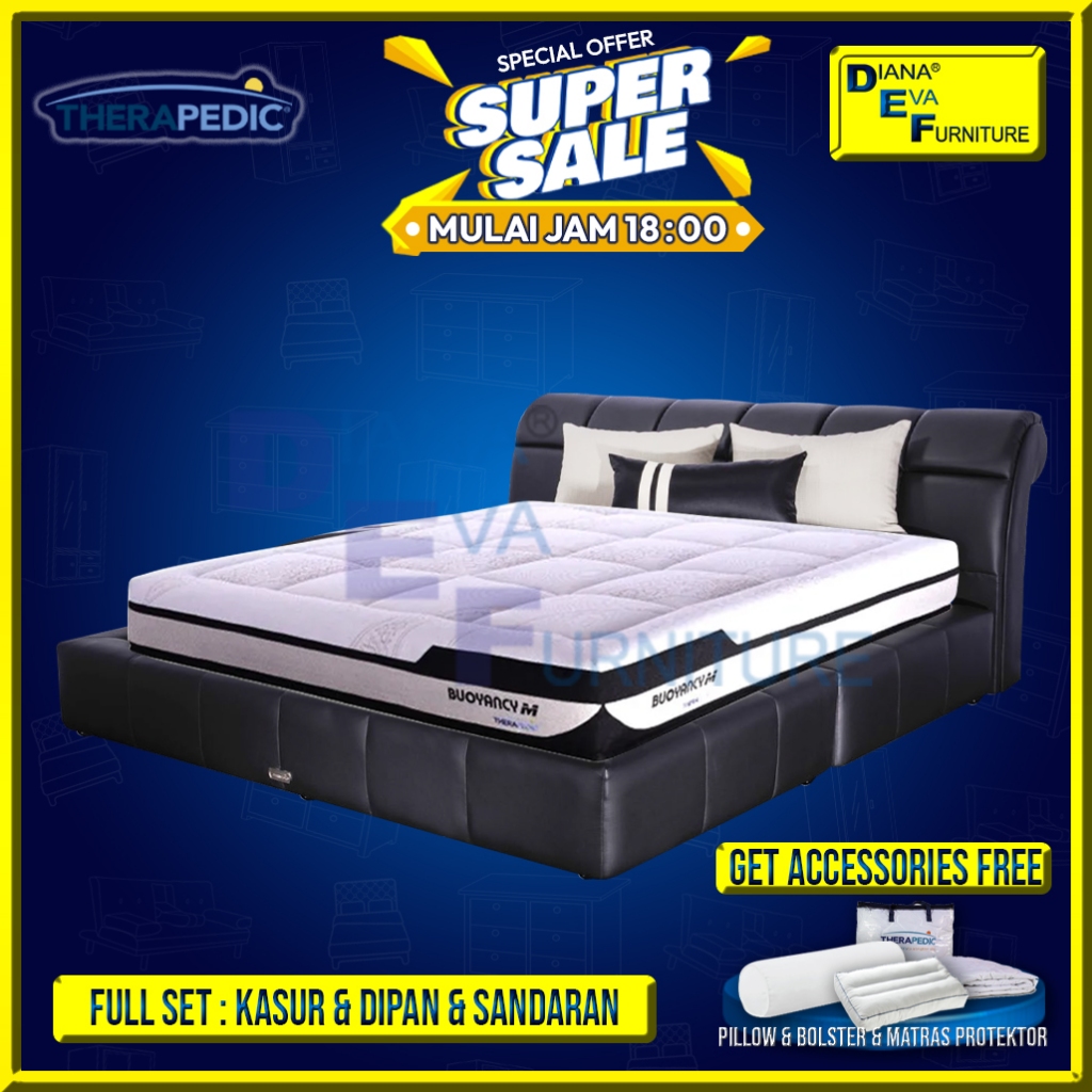 Therapedic Buoyancy M Set Kasur Full Latex