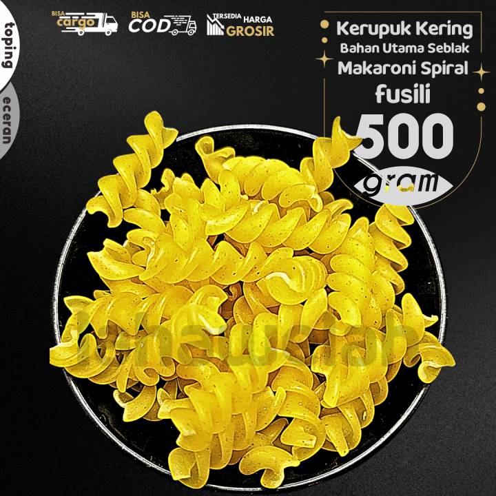 

Kerupuk MAKARONI ULIR 500g by Lahawelah