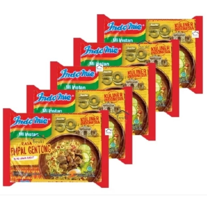 

5 pcs indomie kuah empal gentong