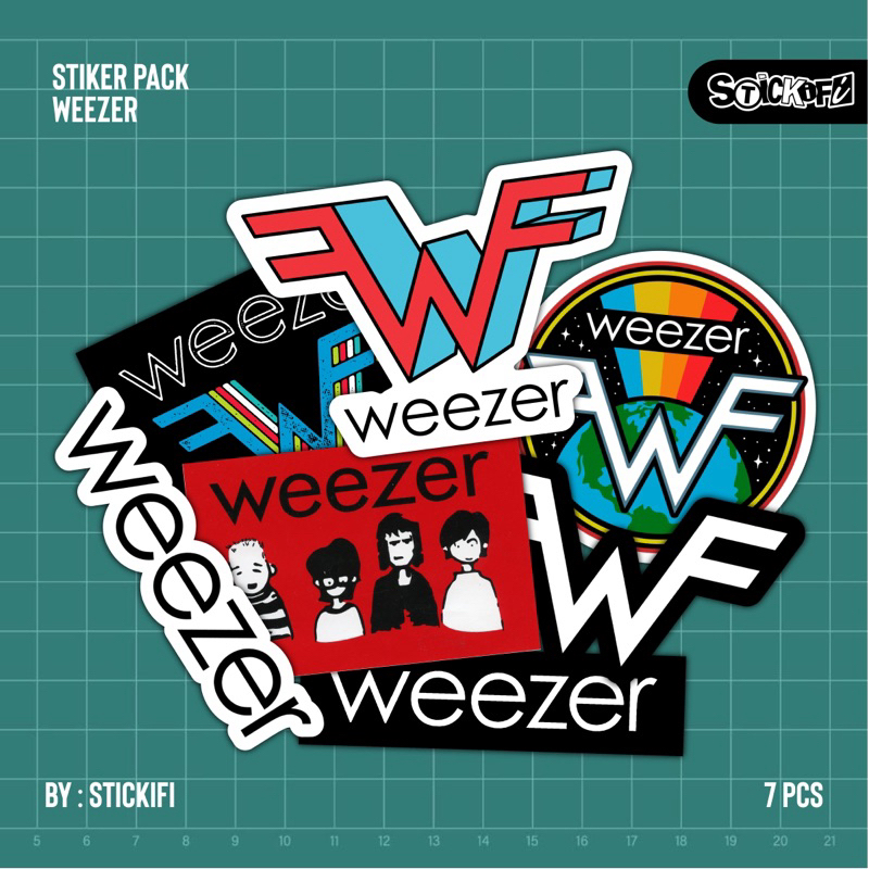 

STICKER PACK WEEZER / STICKER AESTHETIC / STIKER BAND / STIKER MUSIK / STIKER METAL / STIKER PUNK / STIKER ROCK / STIKER LOGO / DIE CUT / WATERPROOF / TUMBLER / LAPTOP / HELM
