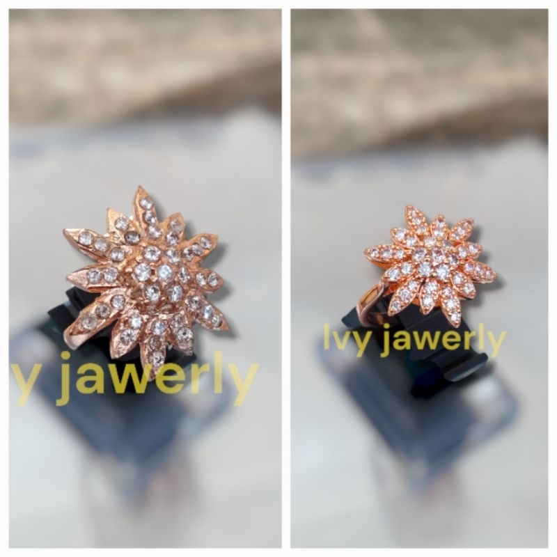 cincin bintang laut replika berlian tempahan dan bintang laut vier