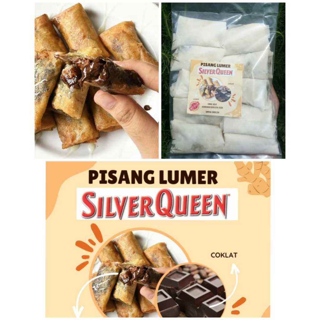 

Piscok lumer coklat silverqueen isi 10pcs frozen / pisang coklat lumer
