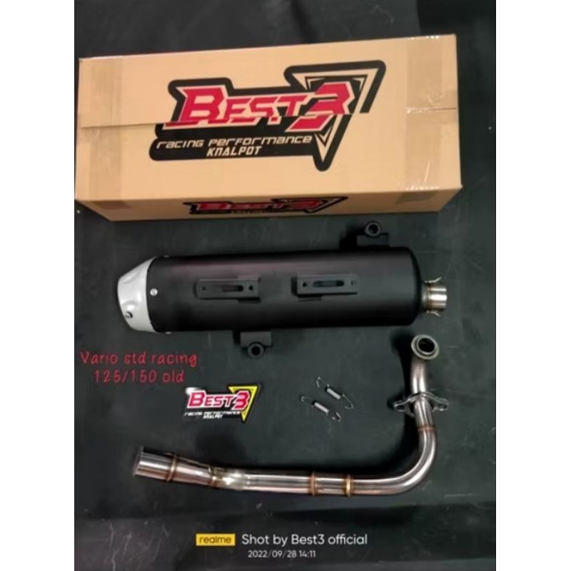 Knalpot Best3 Original Std Racing  Vario New Old 125 150  Original Racing Best3 Terlaris Termurah
