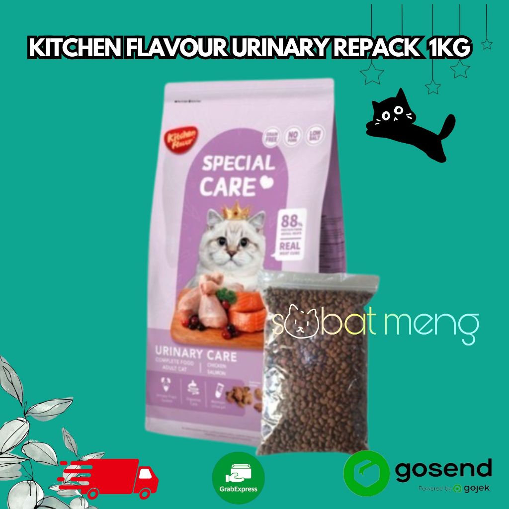 KITCHEN FLAVOUR URINARY  REPACK 1KG | KITCHEN FLAVOUR 1KG | KITCHEN FLAVOUR DRY FOOD
