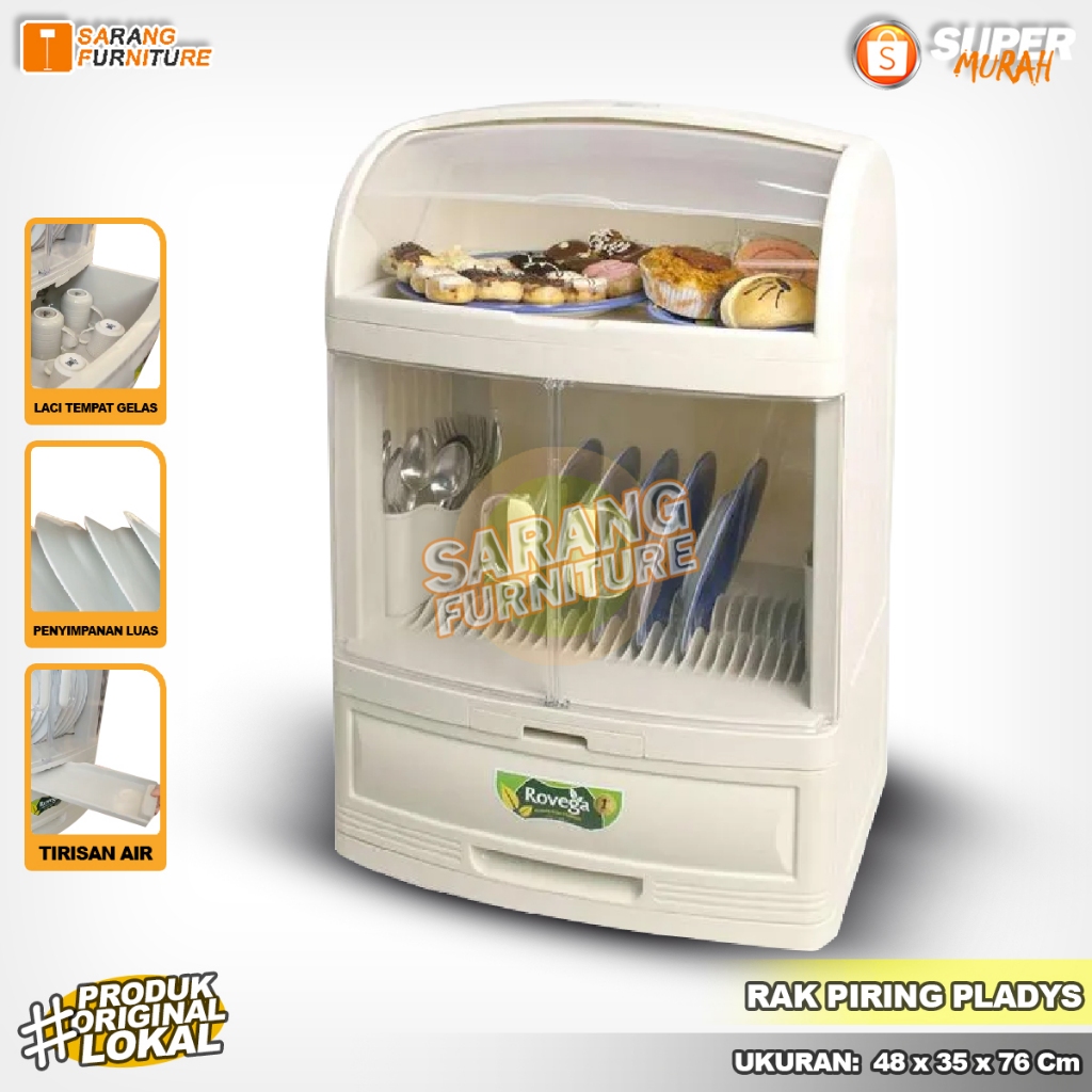 Lemari Rak Piring Rovega Pladys Terbaru Minimalis Modern