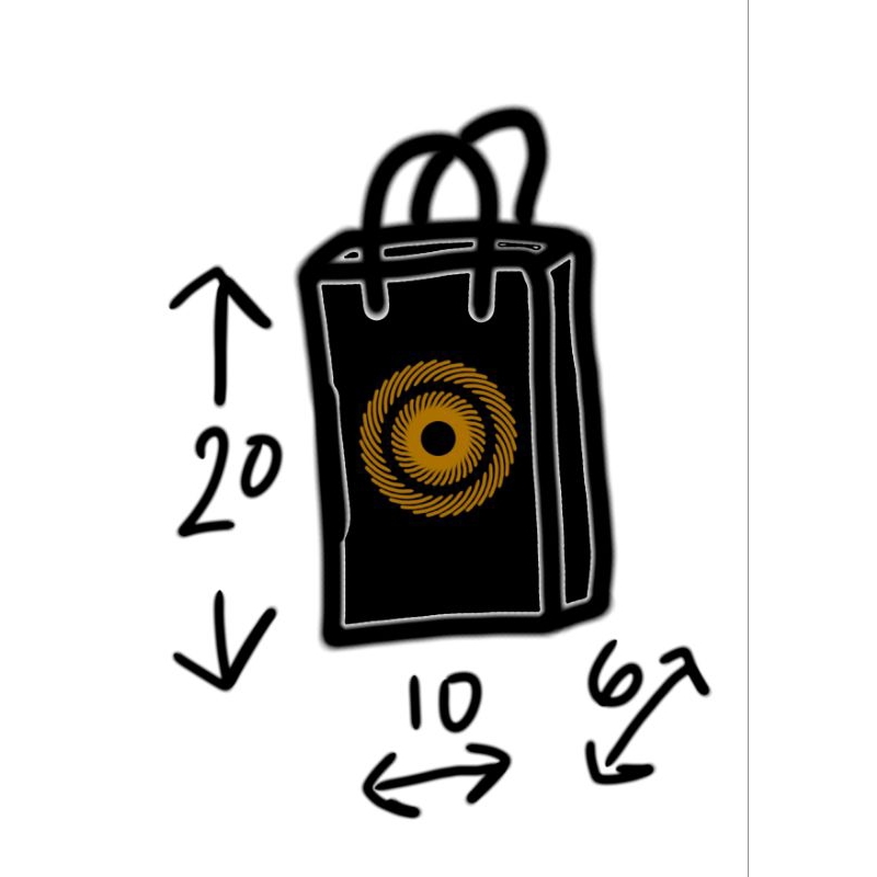 

parfum bag hitam logo custom , 10 x 6 x 20 tali hitam 100pcs