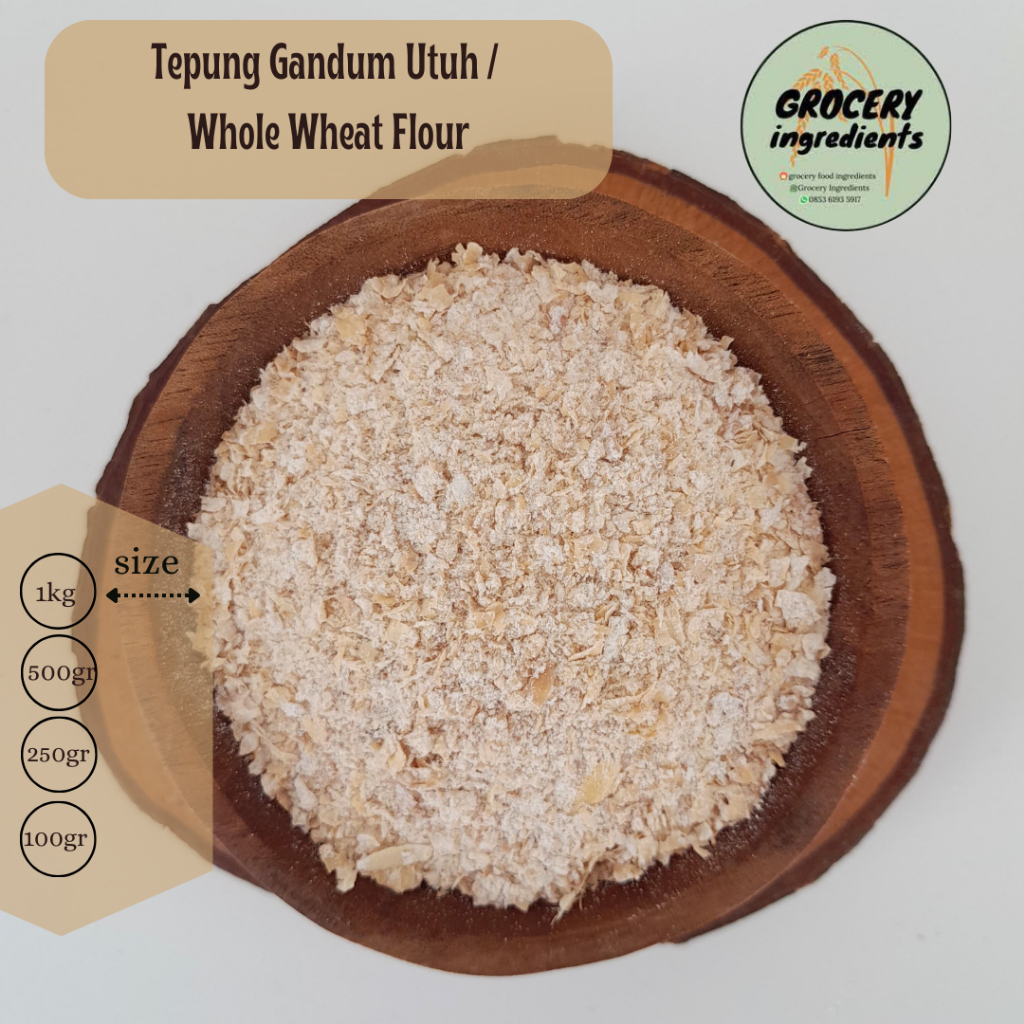 

Tepung gandum utuh 500gr / whole wheat flour