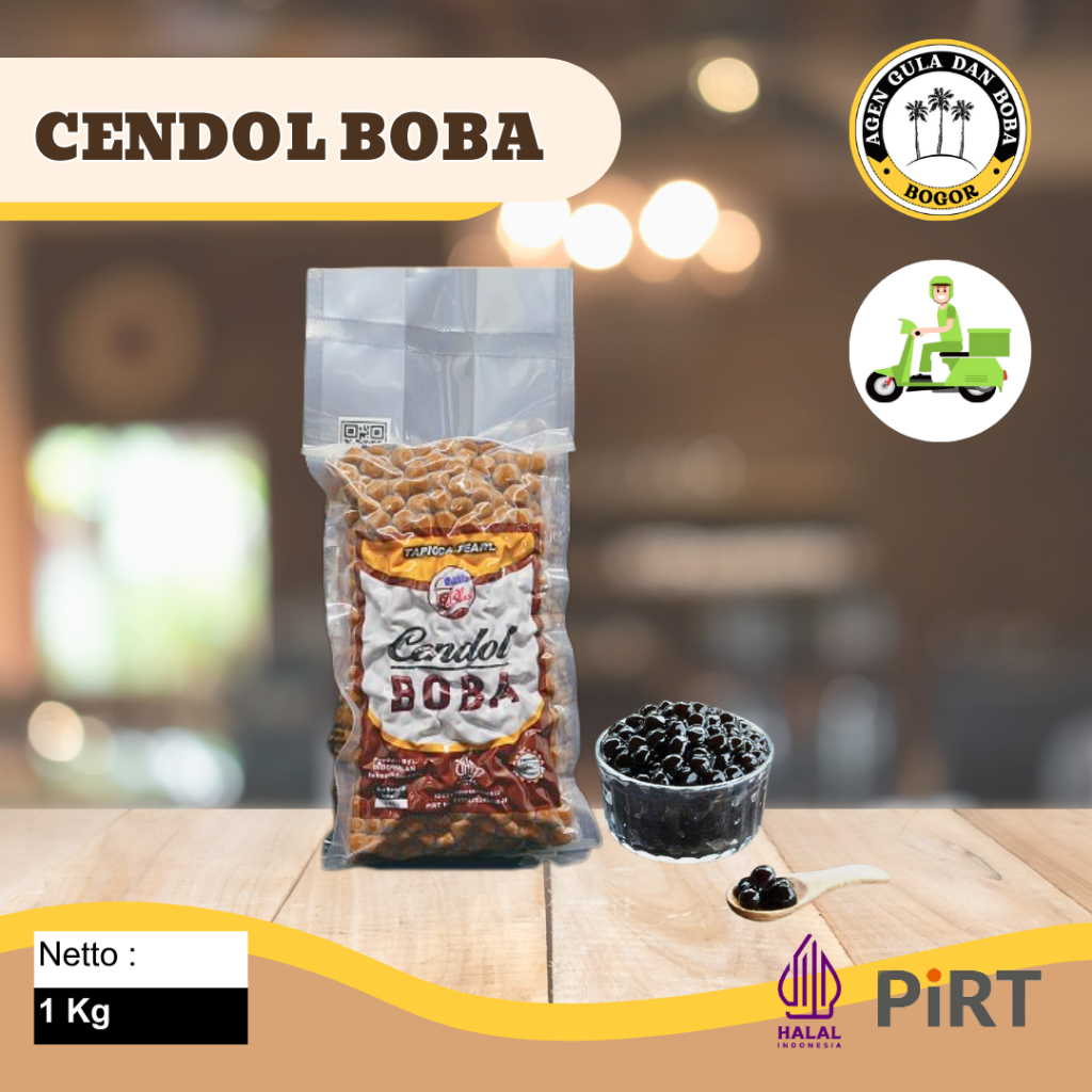 

[INSTANT - SAME DAY] Cendol Boba 1 Kg / Tapioca Pearl 1 Kg / Topping Boba 1 Kg