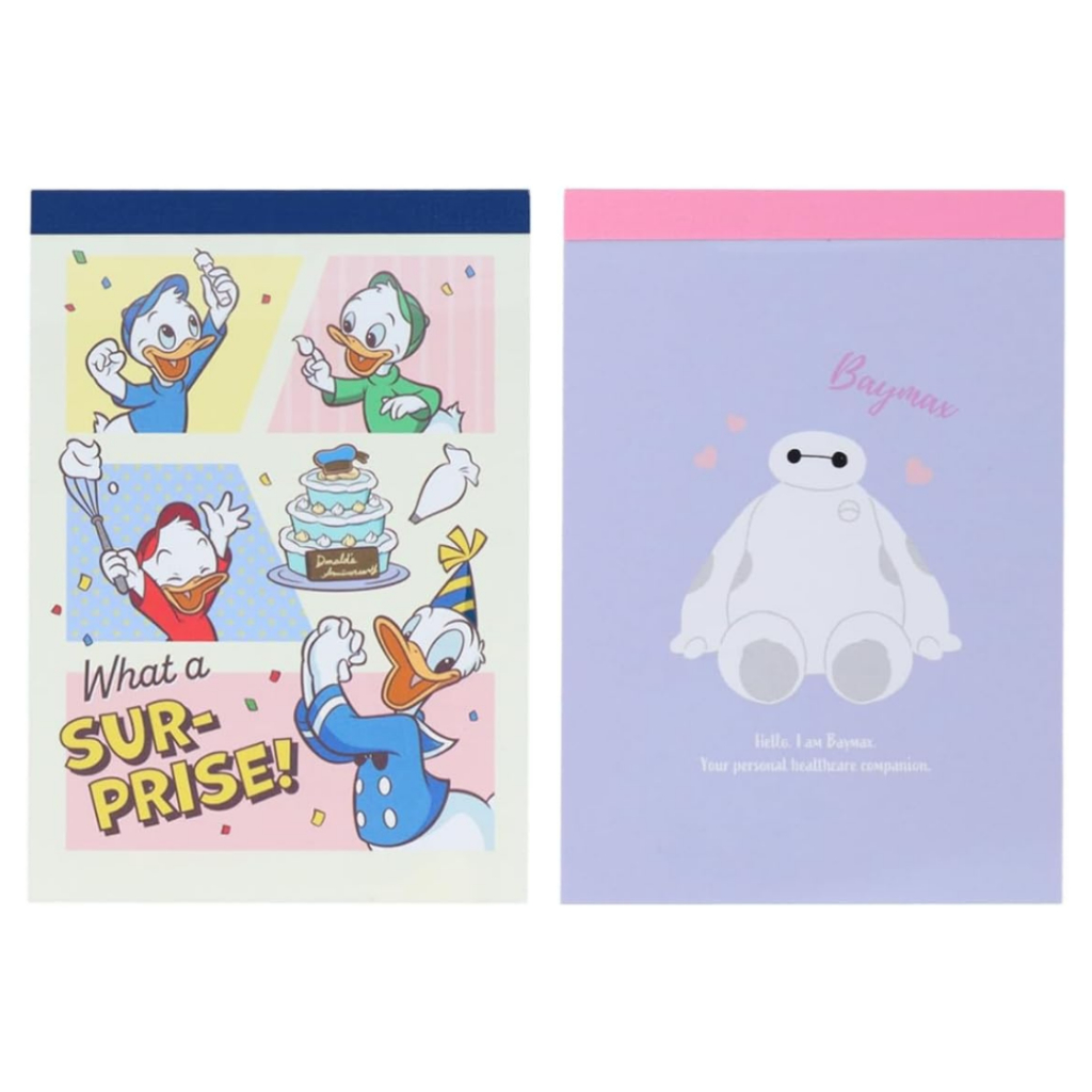 

Mini Memo Pad Disney Donald Duck Big Hero 6 Baymax Anniversary Note Kecil Limited Edition