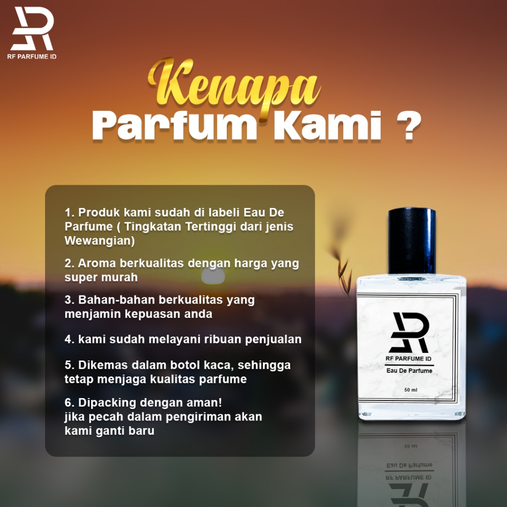 RK PARFUME PRIA/WANITA B.OPIUM TAHAN LAMA WANGI KALEM DAN MANIS INSPIRED PARFUME BY RF PARFUME ID