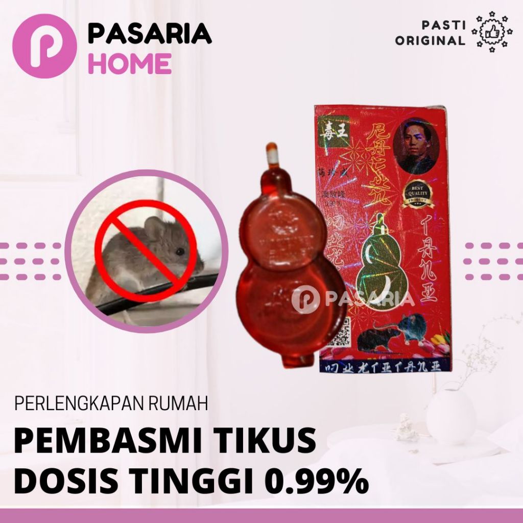 RACUN TIKUS Cair Original Dosis Tinggi 0,99% Ampuh Bentuk Labu Pembasmi Tikus