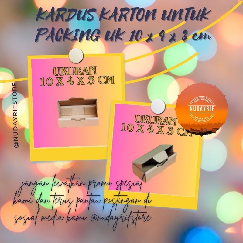 

P.03_KARDUS KARTON UNTUK PACKING UK 10 x 4 x 3 cm