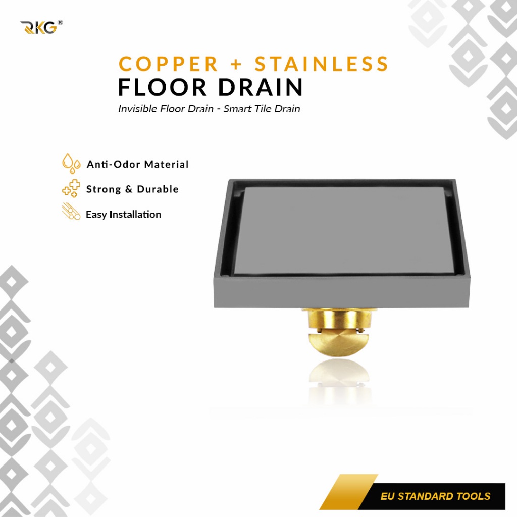 Saringan Got Invisible Smart Square Floor Drain FDS-001GY