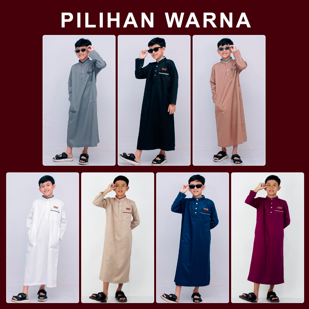 PROMO TERBARU JUBAH ANAK LAKI LAKI UMUR 2-12 TAHUN PREMIUM BAJU GAMIS ANAK LAKI LAKI LENGAN PANJANG